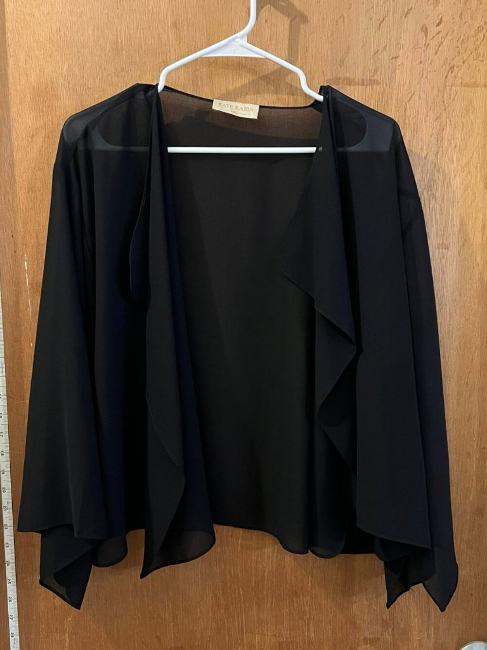Size XL - Kate Kasin - Sheer Black Wrap